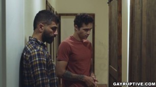 Hot taboo gay sex scene with studs Adam Ramzi and Jayden Marcos