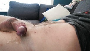 Cumming with anal toy