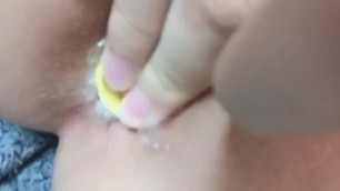 Korean Anal Masturbation with Glue Stick