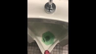 Jerking off after Class Public Bathroom