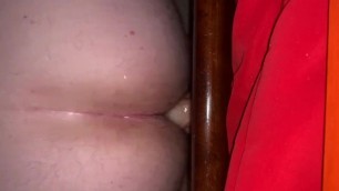 Wet Juicy Bubble Butt Rides Dildo