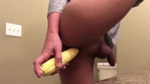 Twink Fucks a Cob of Corn to Celebrate Fall