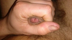 I Play with Myself, Precum, Pee and Huge Load all over my Chest