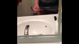 Teen Terrance Talks Dirty then Cums on Toilet