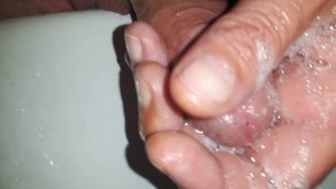 Pissing and Washing my Cock