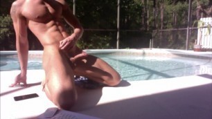 Wank by the Pool Part one
