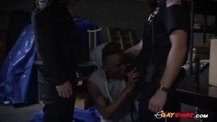 Girlfriend cheater gets his asshole banged hard by horny gay cops