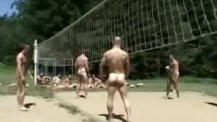 Gay Bubble Butt Naked Volleyball