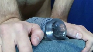 Hot Guy Fucking Thight Toy and Cumming Massive Thick Load