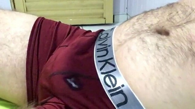 Masturbating and cumming in my Calvin Klein underwear