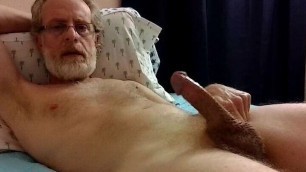 JerkinDad14 - Older Mature Hairy Poz Gay Man Masturbates His Big Daddy Dick + Cum Shot