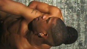 Fit black stud fucks gay dude's ass and creams his butt