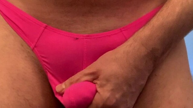 Cumshot in teenager’s thong