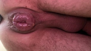 Alxtoyboy My first time Anal pump and gape with my lovely Dildo