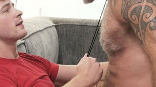 TwinkTop - Massively hung jock barebacks hairy muscle dad coach