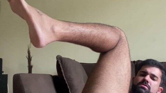Stretching my ass with a big dildo