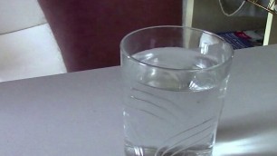 Jerking Off and Cumming in Glass of Water