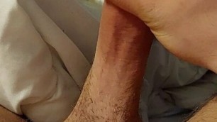 Huge dick, hard erection, morning needs a pussy or tits to fuck, cumming hard, veiny cock for a shemale to suck it