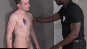 Security Guard Devin Trez Ties Up and Fucks Hard Submissive White Guy in the Backroom - Young Perpsgay